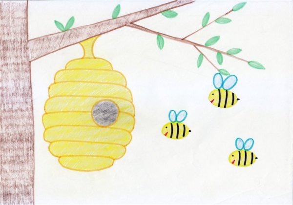 Улей для рисования детям