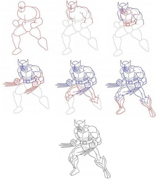 Уроки рисования супергероев