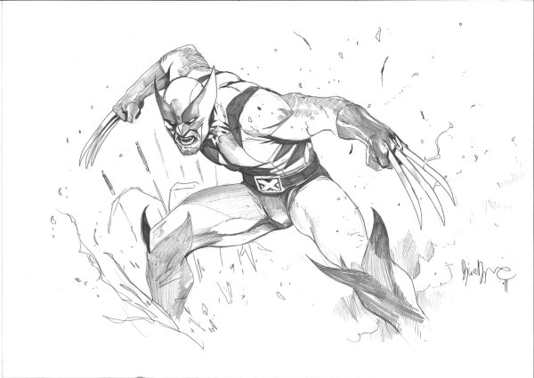 Росомаха стилизованный рисунок