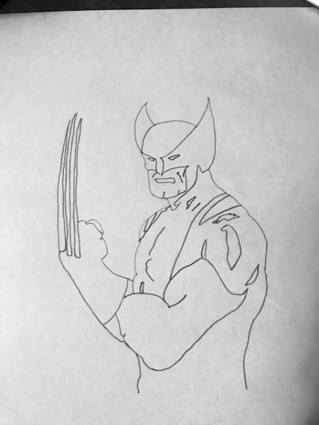 Нарисовать Росомаху поэтапно