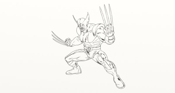 Раскраска Росомаха из мультиков