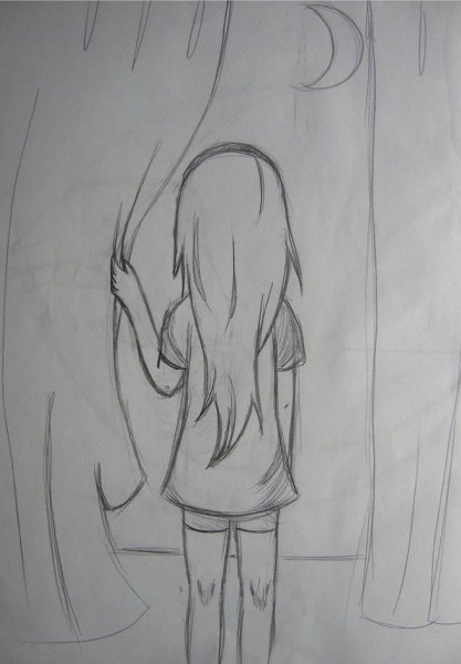 Рисунки карандашом грустные