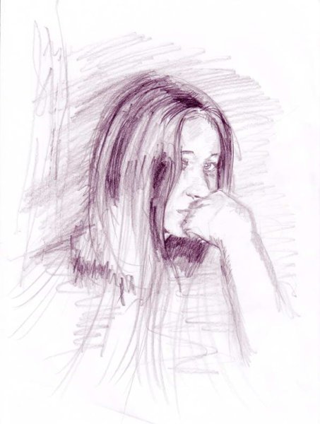 Карандашом рисунки грусть
