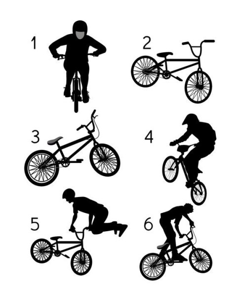 Раскраска трюки на велосипеде