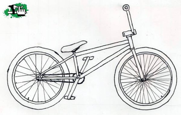 Раскраски велосипеды BMX