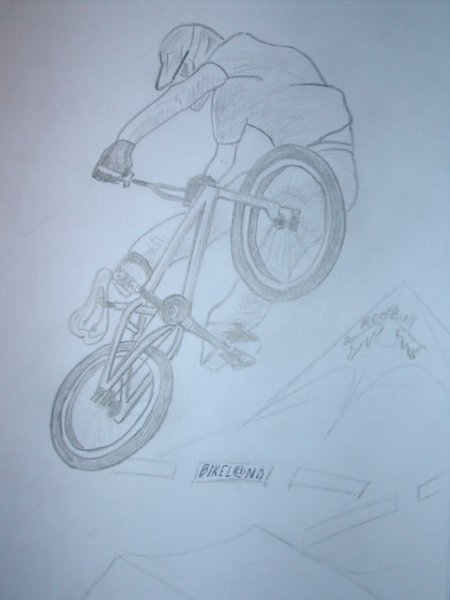 Рисунки карандашом лёгкие бмх