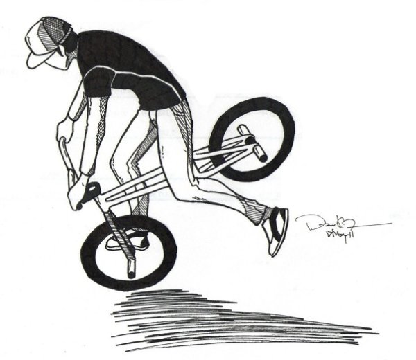 Бмх рисунок карандашом