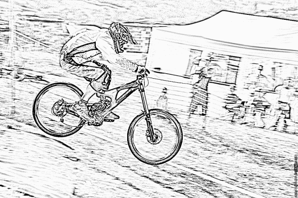 Раскраска BMX