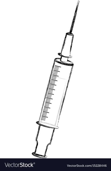 Шприц рисунок
