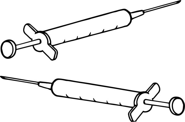 Укол раскраска