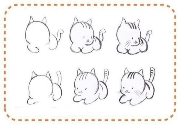 Поэтапные рисунки для срисовки