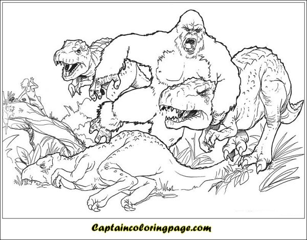 Раскраска Кинг Конг 2021