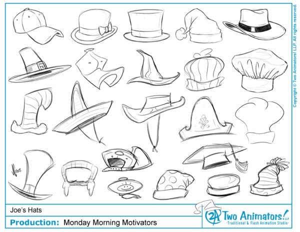 Шляпы ракурсы для рисования