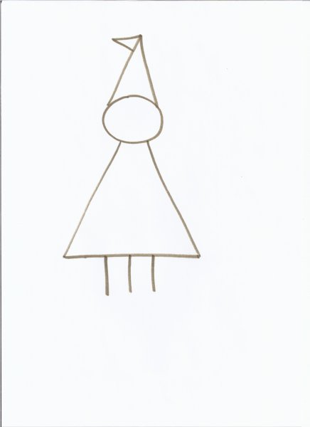 Рисование маленький гномик в средней группе