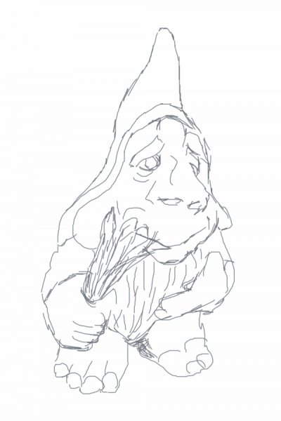 Нарисовать гнома карандашом поэтапно