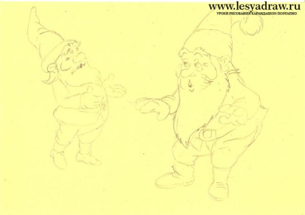 Рисуем скетч гнома