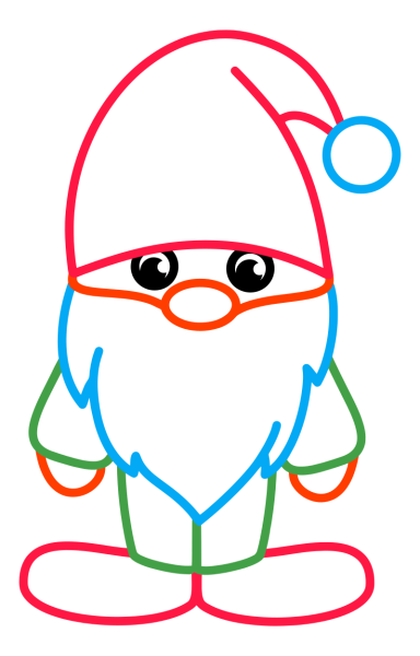 Рисование гномика