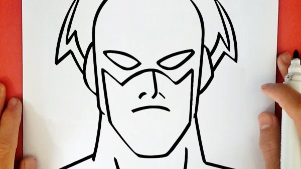 Голова флеша рисунок