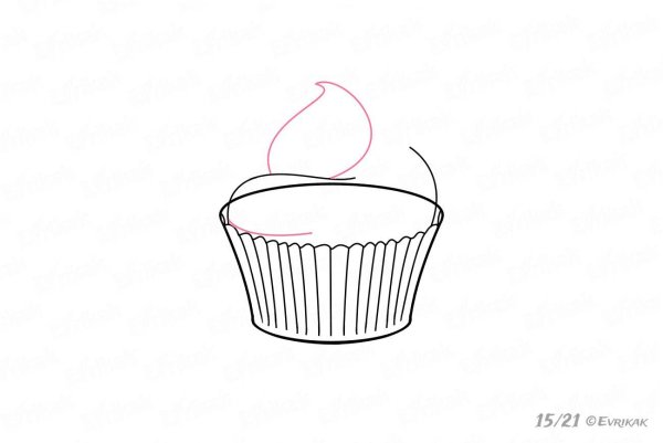 Кекс карандашом