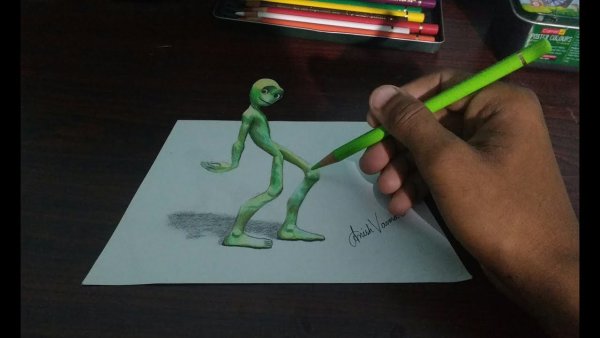 Инопланетянин рисунок