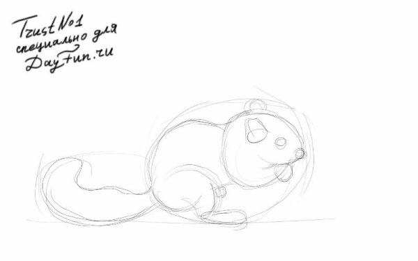 Бурундук рисунок поэтапно