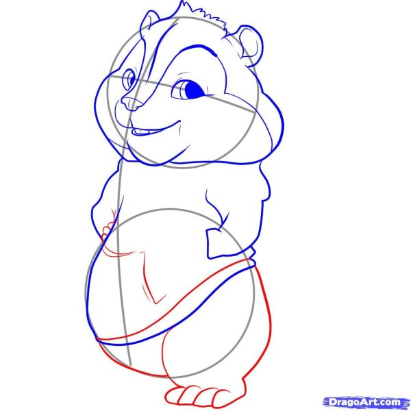 Белка рисунок пошагово для детей