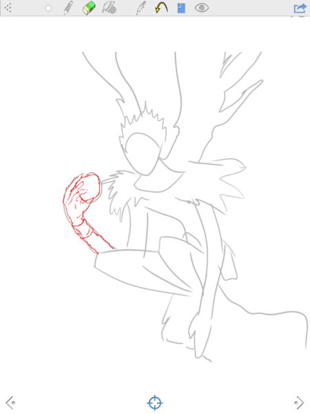 Нарисовать Рюка поэтапно