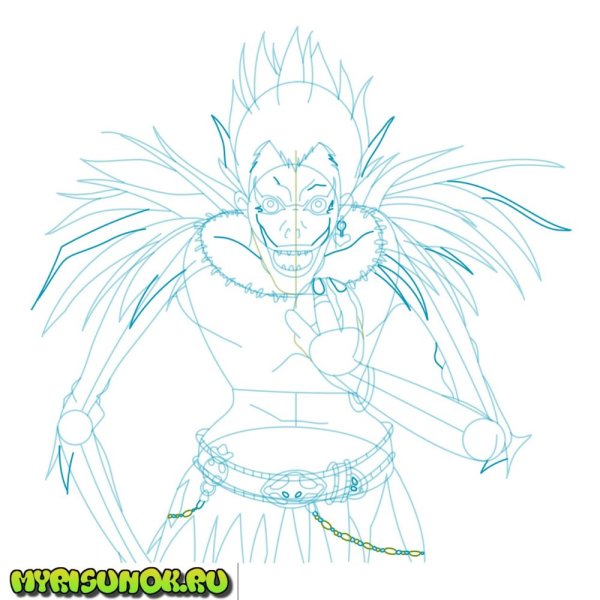 Бог смерти раскраска