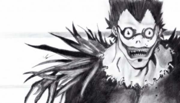 Рюк Бог смерти карандашом