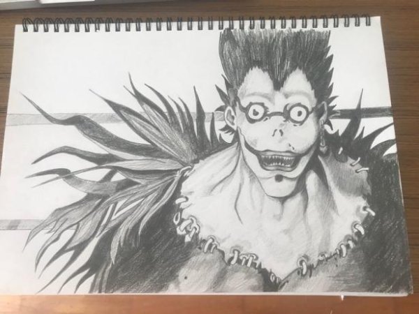 Рюк Бог смерти карандашом