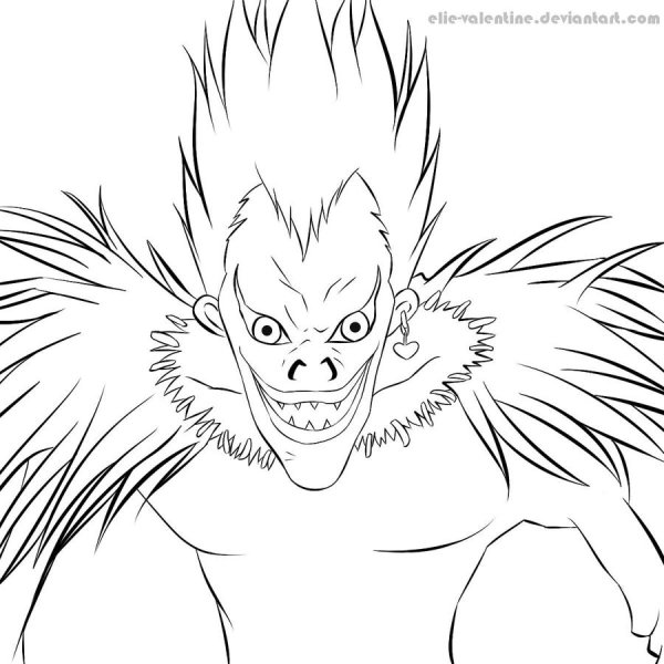 Рюк Бог смерти карандашом