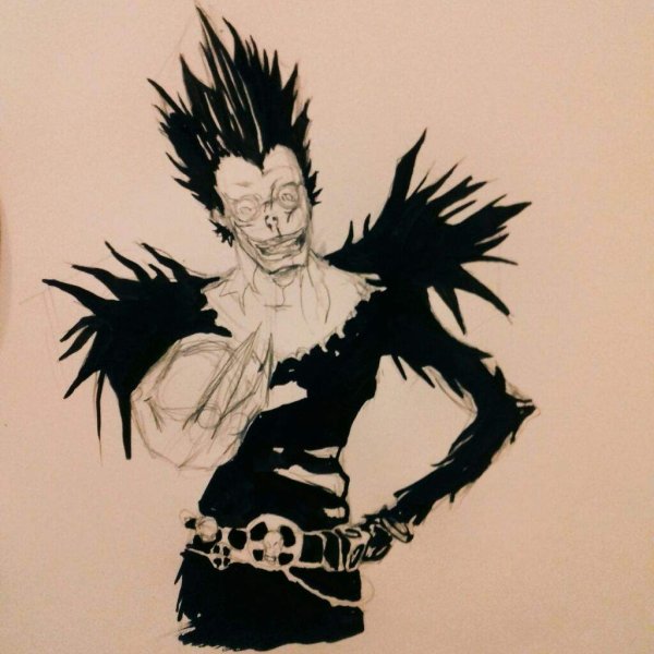 Рюк Бог смерти нарисовать