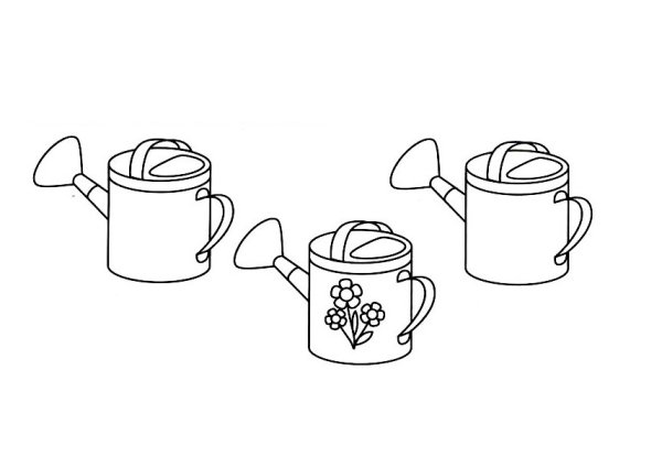 Лейка раскраска