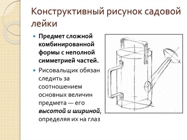 Лейка Садовая чертеж