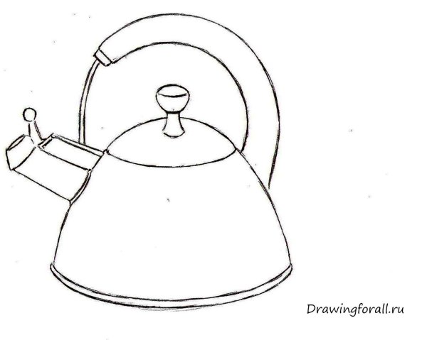 Чайник раскраска для детей