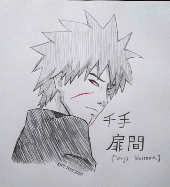 Тобирама рисунок карандашом