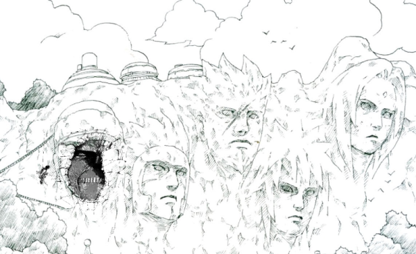 Наруто скала Хокаге