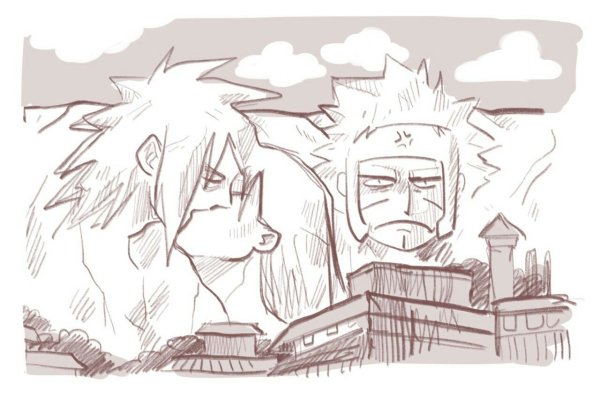 Тобирама Сенджу черно белое