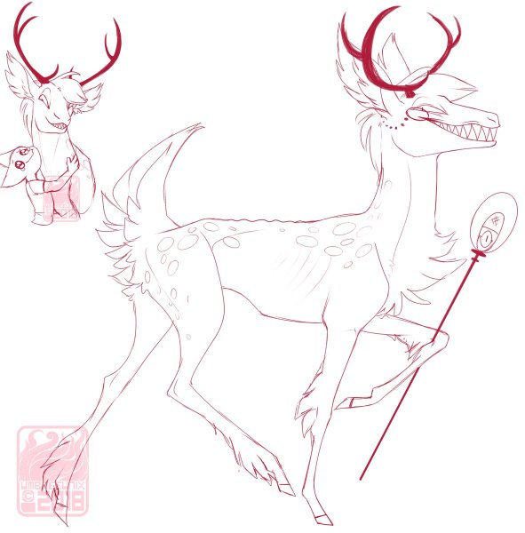 Аластор карандашом олень