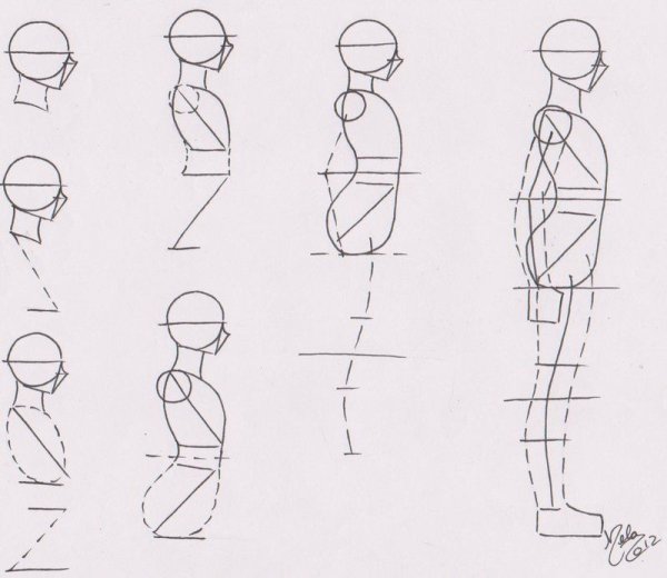 Туториал по рисованию тела человека