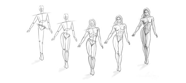 Фигуры женщин для рисования