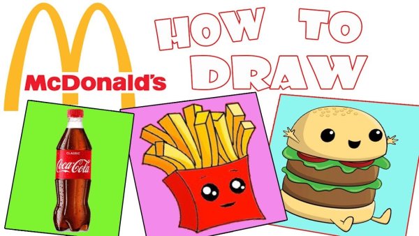 Макдональдс еда рисунок