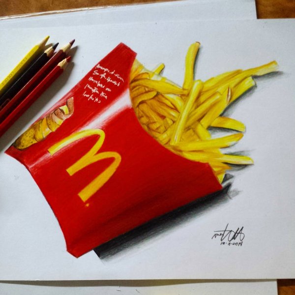 Макдональдс еда рисунок