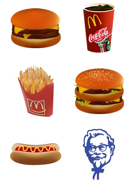 Фаст фуд КФС макдональдс