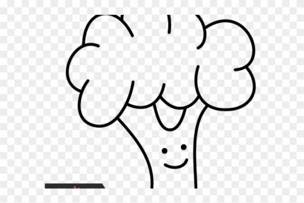 Рисунок брокколи по этапно