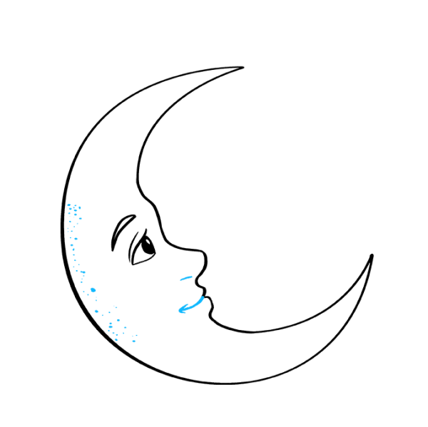 Луна нарисованная