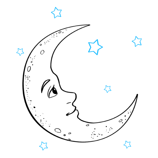 Фазы Луны рисунок