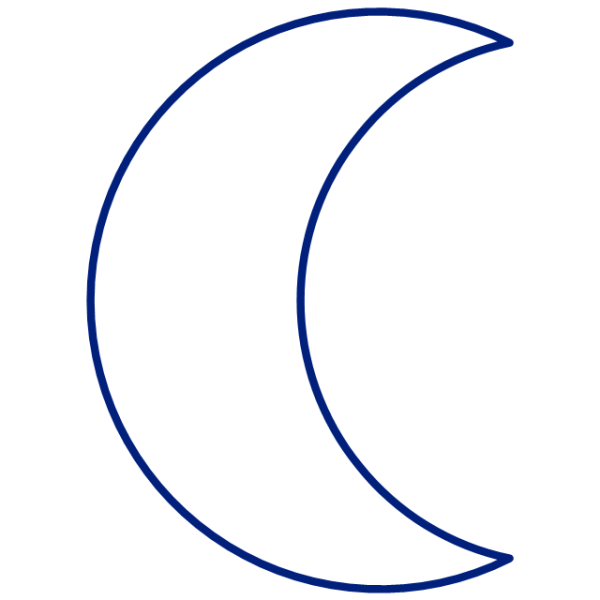 Трафарет зимней Луны