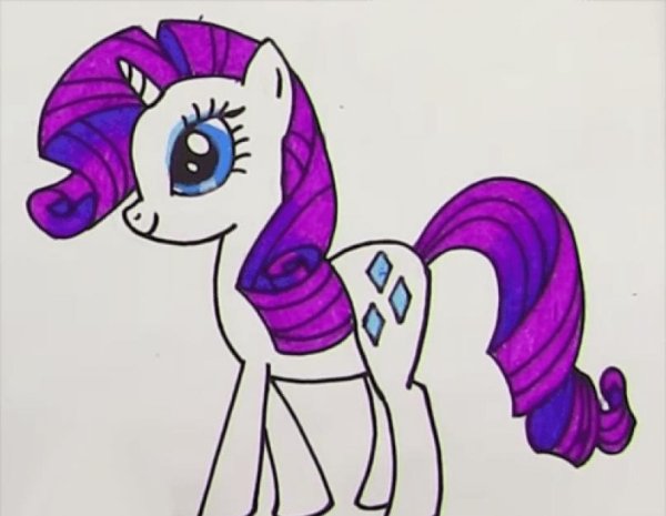 Нарисовать пони Рарити