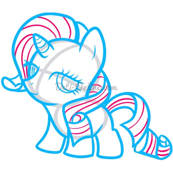 Пони Рарити карандашом